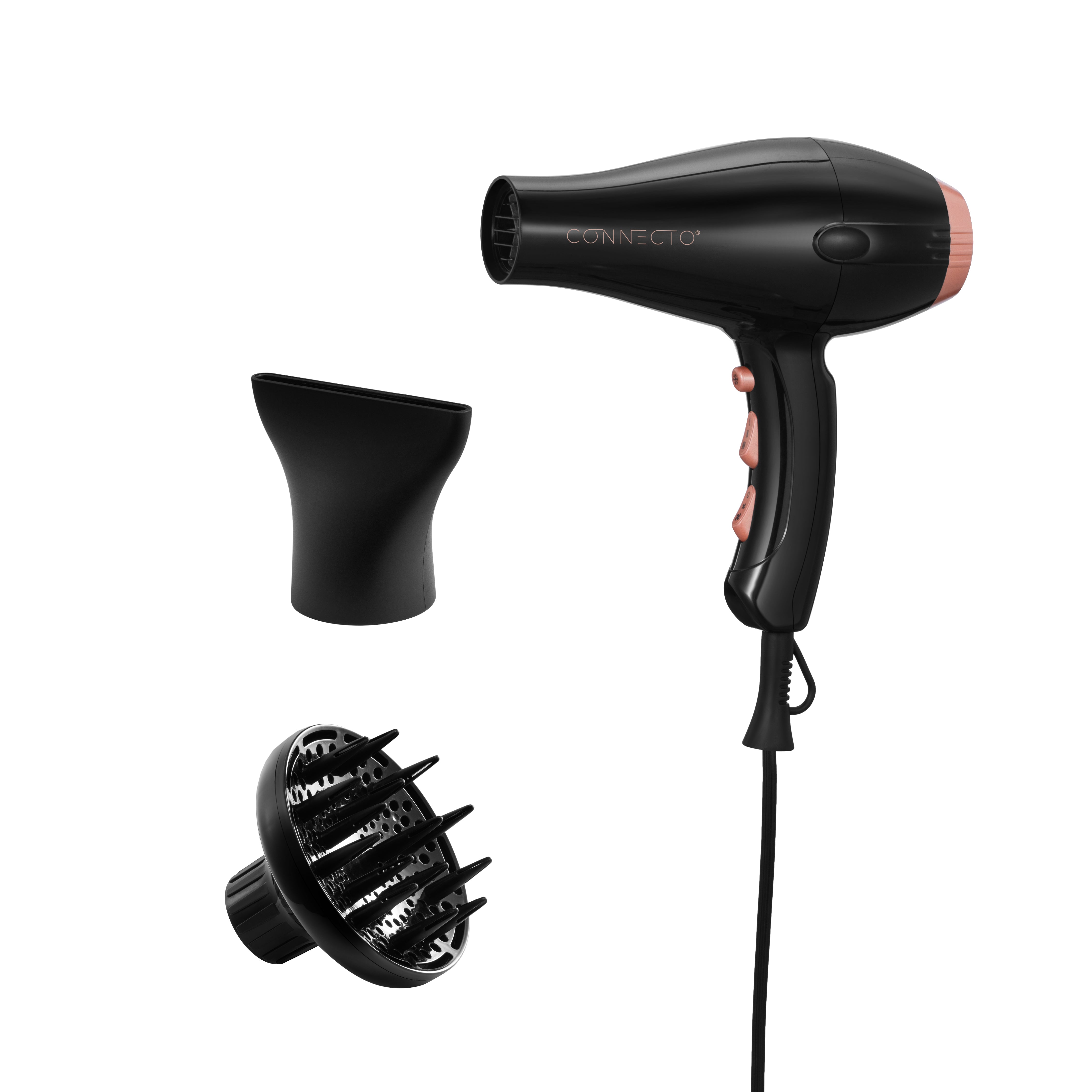 2-SPEED HAIR DRYER WITH DIFFUSER